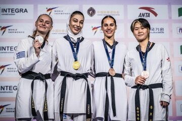 دیده بان ایران: ✅ مدال طلای دختر ایرانی در آخرین روز تکواندو قهرمانی جهان🔹 در روز پایانی مسابقات تکواندو زنان قهرمانی آزاد جهان در تای‌ی
