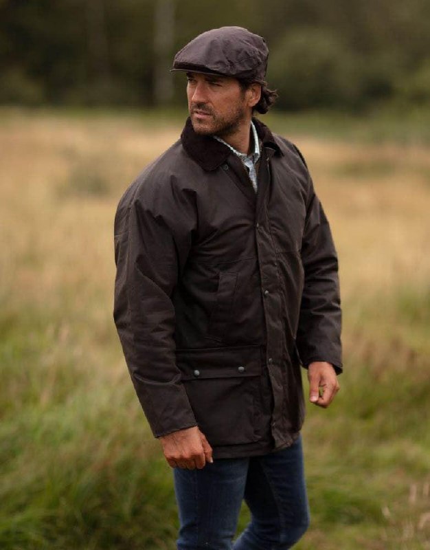 Вощёная куртка (не промокает) Walker and Hawkes — Men’s Wax Padded Blackstone Jacket, размер M. Сост — фото 1