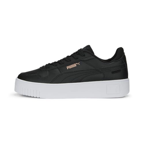 PUMA WOMEN CARINA STREET SCARPE DA GINNASTICA, BLACK ROSE GOLD WHITE METALLIC, 39 EU