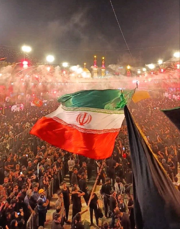پایگاه خبری دهستان اخترآباد(دشت شقایق): 🇮🇷اهتزاز پرچم ایران همراه با پرچم های عزای حسینی در بینالحرمین🇮🇷✊ @Akhtarabad