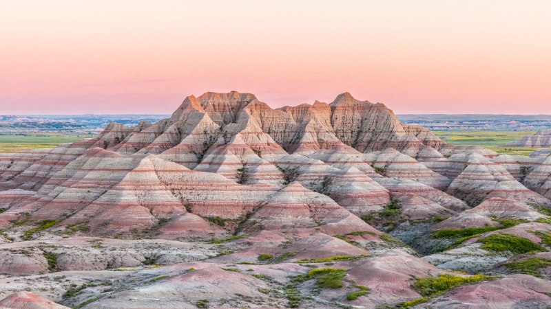 Layers of changeSunset in Badlands National Park, South Dakota, USA (© Troy Harrison/Getty Images)
