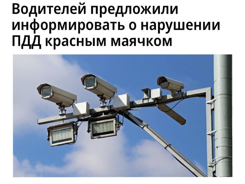 Водителей предложили моментально информировать о нарушении ПДД. При фиксации пре