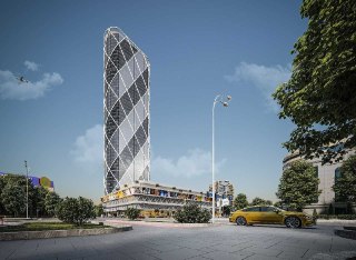2-х комнатная в ЖК «Piramit Tower» коробка -потолок 3м. ID: 3499