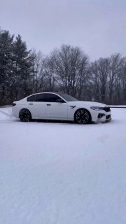 Зимняя BMW M5 F90 competition