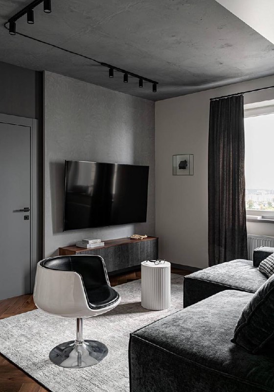 Сенсорный минимализм в Казани квартира для молодой пары. В этом проекте дизайнер переосмыслил тренд на минимализм и умеренность, добавив в простран... - изображение 3 - минимализм, молодой, пары