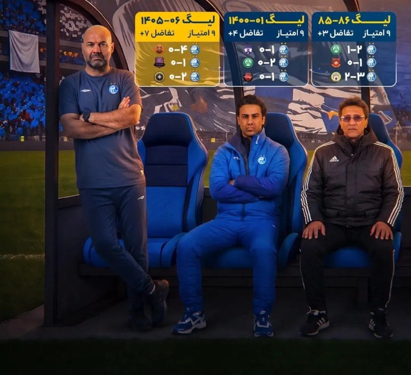 آنتی لنگی🔥: 🔵بهترین شروع های تاریخ استقلال 💙1 سهراب بختیاری زاده 1405.06 3بازی 3 برد9 امتیاز تفاضل72فرهاد مجیدی 1400.01 3بازی 3 برد