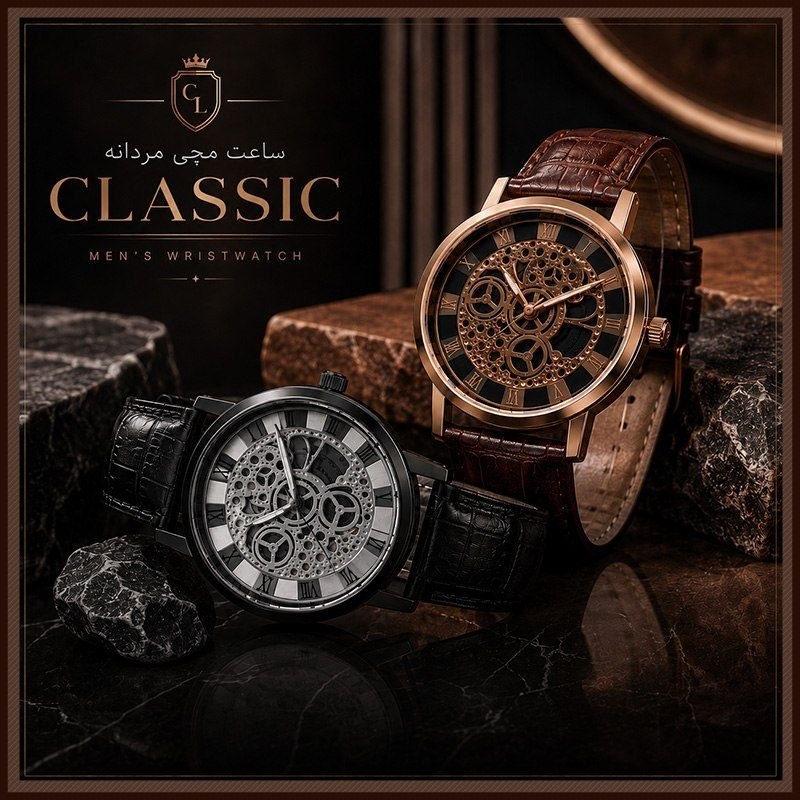 اخبار تهران: ⌚ ساعت مچی مردانه Classic✨ فوق العاده شیک با کیفیت بی نظیر🎁 همراه جعبه شکیل💎 طراحی چشم‌نواز و متفاوت😳 فقط 798 تومانلینک 