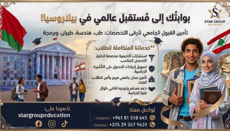 השאיפה שלך מתחילה בבלארוס עם Star Group&33; 🎓