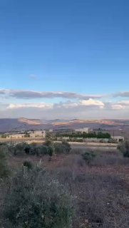פיצוץ לפני שעה קלה שביצע האויב בפאתי המערביים של העיירה מייס אל-ג'בל.