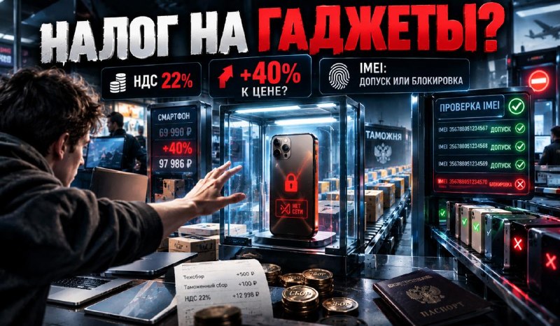 ‼ ‼ ‼ ‼ 22% מס, עמלות חדשות וחסימת IMEI: האם נשללת מהרוסים הזכות לציוד זול? קניית ציוד ברוסיה מפסיקה להיות…