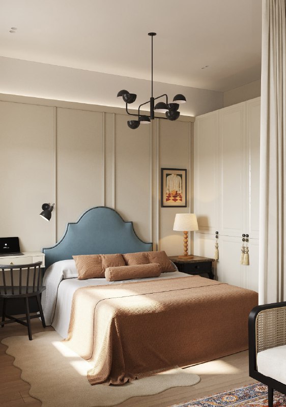 Квартира-студия 40 м в старом жилом фонде в Санкт-Петербурге Интерьер выдержан в спокойной палитре светло-бежевые стены, оливковый реечный декор и ... - изображение 5 - студия, интерьер, декор