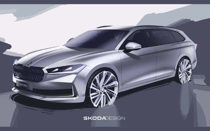 Škoda рассекретила дизайн нового Superb 2