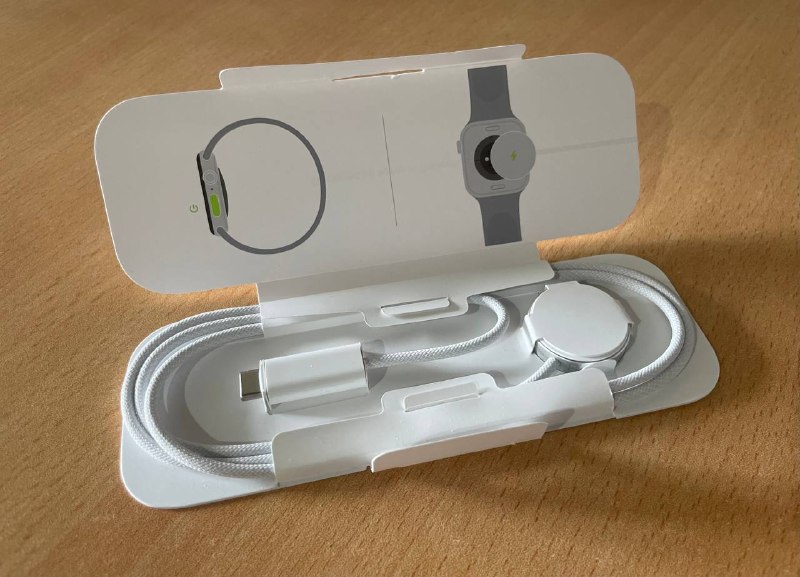 ⌚️ Новый оригинальный магнитный кабель для зарядки Apple Watch в тканевой оплетке. — фото 1