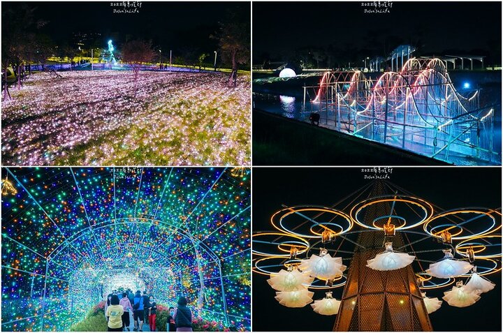 【屏東市｜景點】2022年屏東燈節-縣民公園燈區。14項大型燈飾裝置，點亮縣民公園，春江獸再次登場