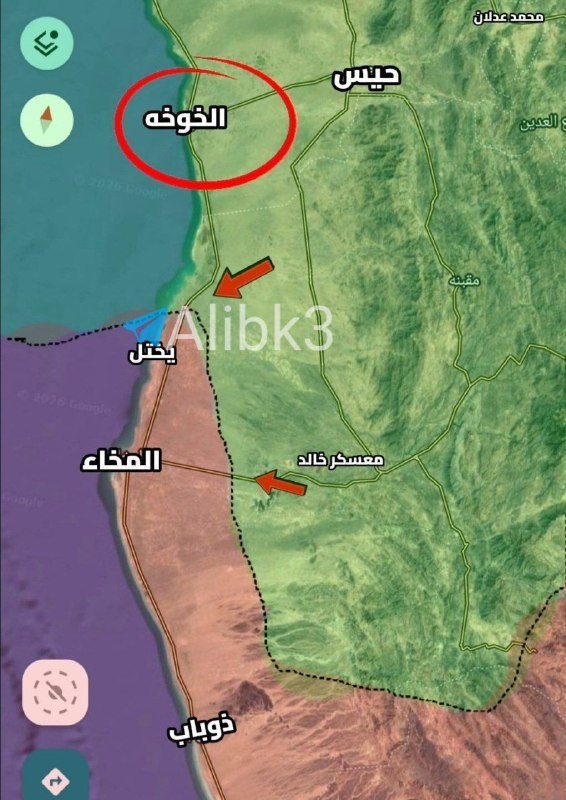 הכוחות התימנים שולטים באל-ח'וחה ובמחנה ח'אלד, וכלי תקשורת של הכוחות הפרו-סעודיים מאשרים את נסיגת כוחותיהם ל…