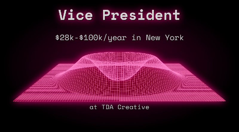 Web3 Vice President $25k - $90k in New York at TDA Creative
