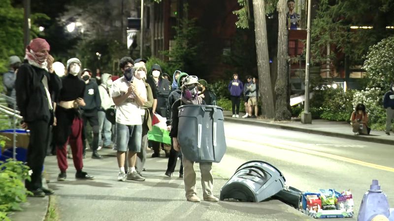 Dozens arrested after pro-Palestinian protesters occupy University of Washington building