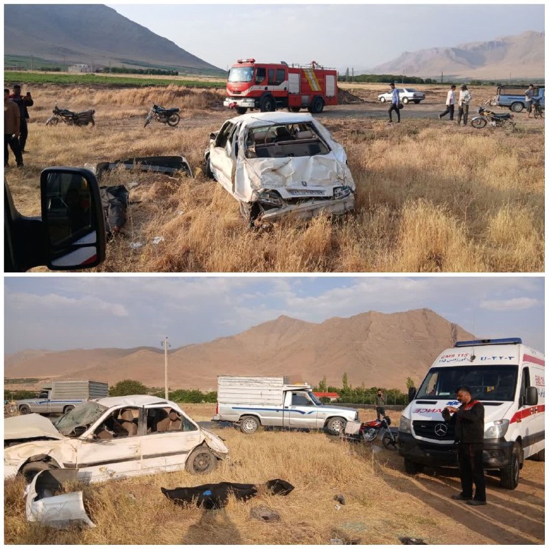 دیار آفتاب (اخبار استان مرکزی): 🔻واژگونی مرگبار پژو پارس در محور اسکان به گاوگدار🔹واژگونی یک دستگاه سواری پژو پارس در محور اسکان به گاوگدار، منجر به جان
