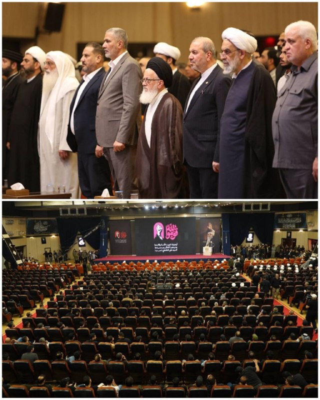 خط رهبری: 📷 #خبر | برگزاری آیین بزرگداشت چهلمین روز خاکسپاری شهید آیتالله العظمی سید علی خامنهای (قدس سره) در عراق@rahbari_plus