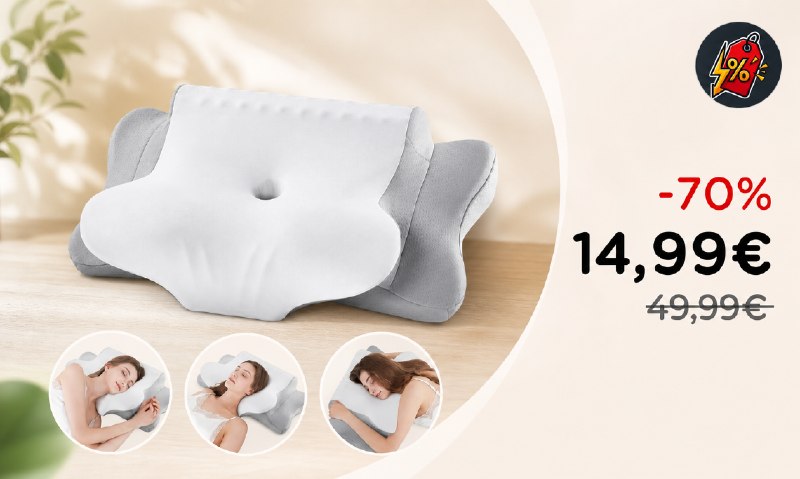 KOOTETA Cuscino Cervicale Memory Foam: Comfort a Solo 14,99€