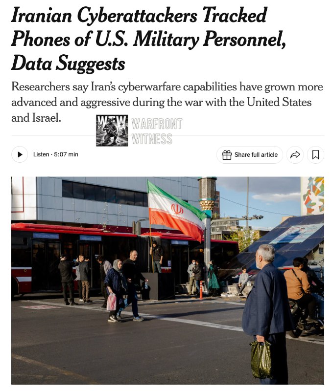 ️🇮🇷🇺🇸 NYT: התקפות סייבר איראניות ניצלו נקודות תורפה בפרוטוקול הרשת הסלולרית SS7 בן עשרות שנים כדי לעקוב…