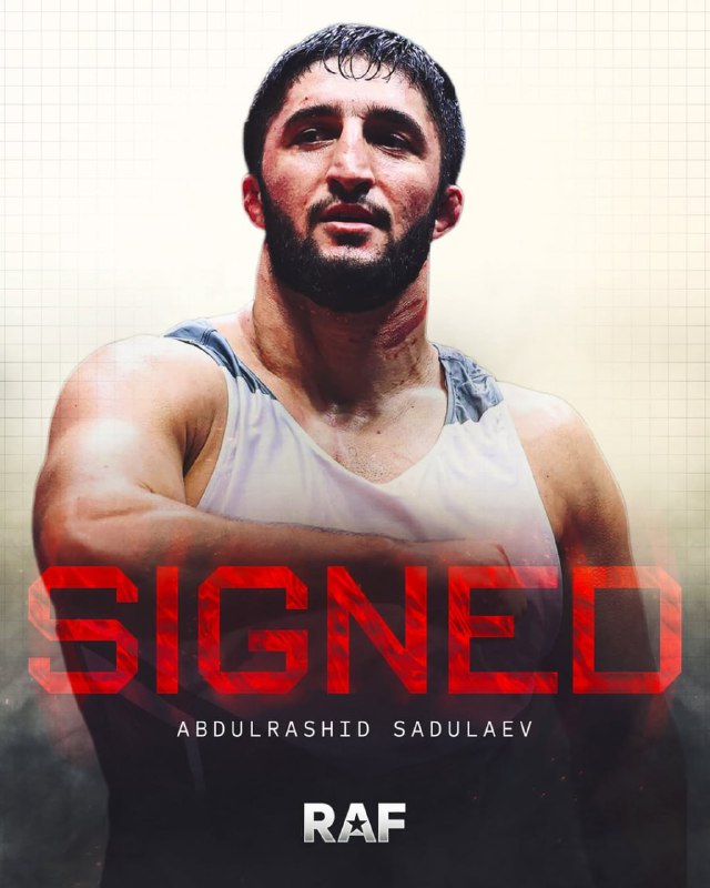🗣 Абдулрашид Садулаев подписал эксклюзивный контракт с американской борцовской лигой Real American Freestyle (RAF) фото
