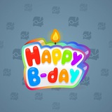 B-Day Candle #45