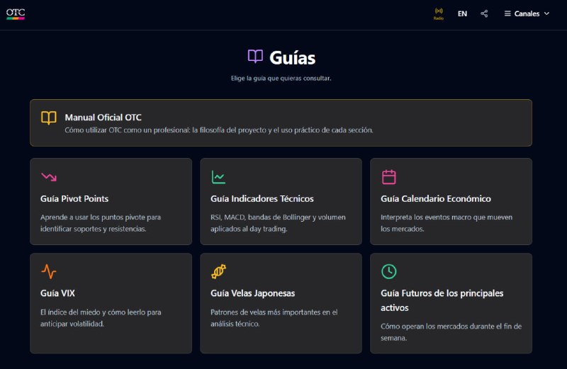 Guías OTC:Entender los mercados también forma part