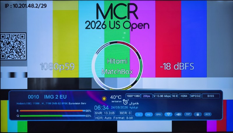 ماهواره استور: فید دوم ثابت هاتبرد📡 Eutelsat Hotbird 13B/13C/13G @ 13.0°E📶 11067 H 7200🆔 IMG 2 EU🔑 CW: 9B 6E 3F 48 1C 7D 42 DB