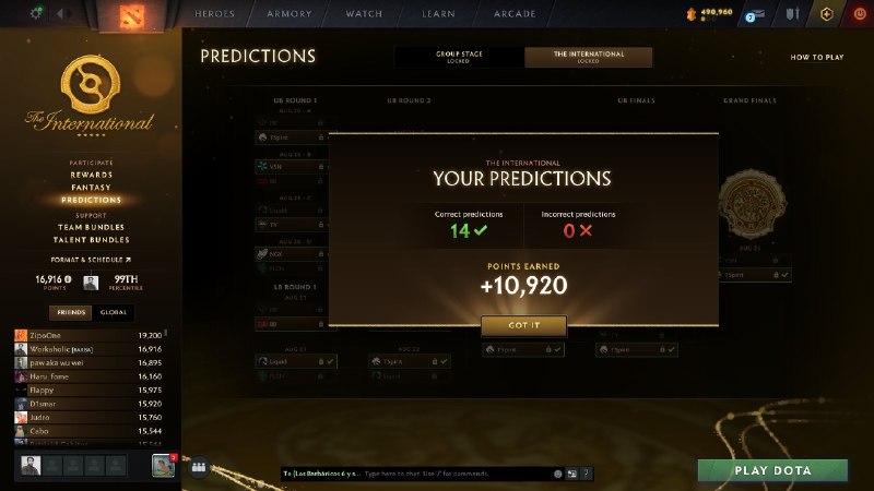 Dota2 Live: باتوجه به اینکه میدونم همتون با پردیکت هاتون گل کاشتید، بیاید پردیکشن های این دوستمون رو ببینید که تمام بازی های مرحله ح