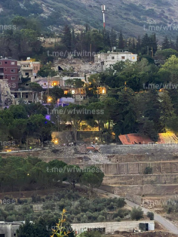 ️🇱🇧🇮🇱 התקיפה האווירית הישראלית על העיירה ערב סלים כוונה לבית הקברות של העיירה.