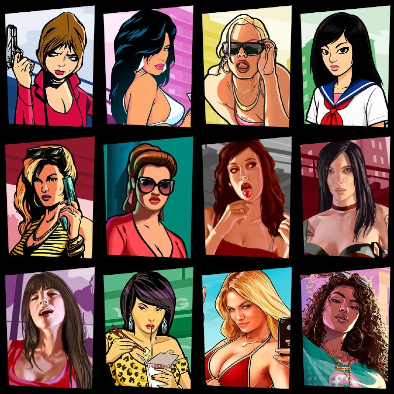 Hezar Game | هزار گیم: 🧩 دختر کاور آرت موردعلاقه شما تو GTA کدوم یکیه؟پروکسی | پروکسی⚽️ @HezarGame