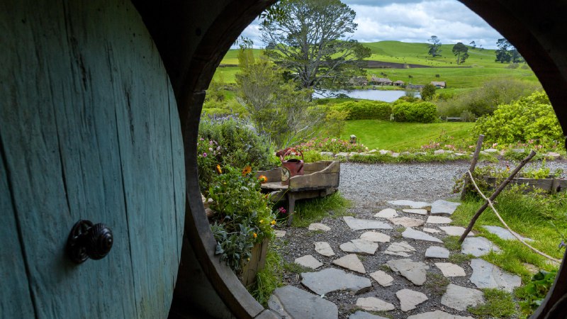 In a hole, there was a storyHobbit-hole in Hobbiton Movie Set, Waikato, New Zealand (© Kim Petersen/Alamy)