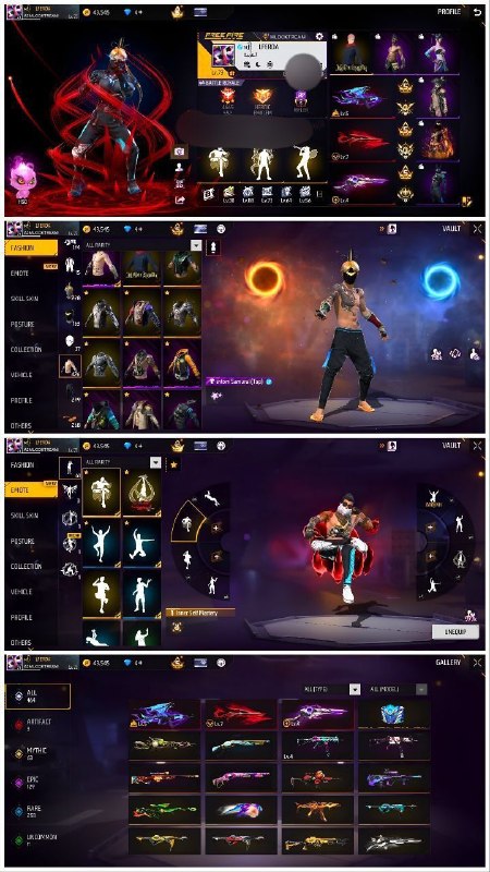 دنیای اکانت فری فایر freefire: 25. Gh