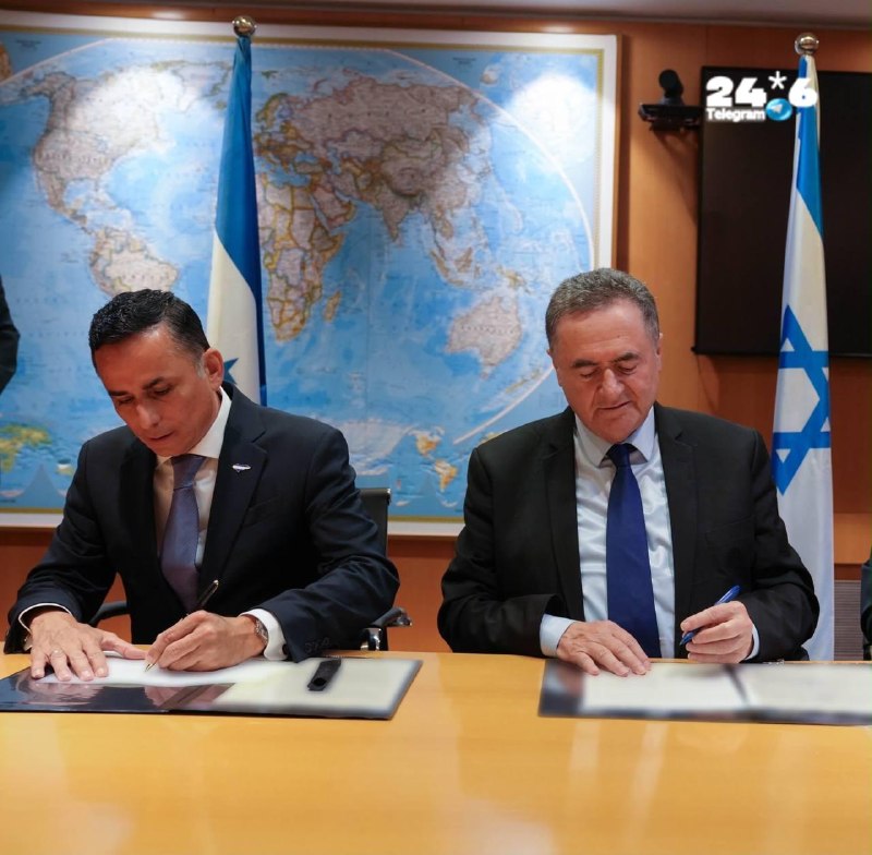 🇮🇱 שר הביטחון ישראל כ"ץ: חתמתי היום עם שר ההגנה של הונדורס, אנריקה רודריגס בורצ'רד, על מזכר הבנות להרחבה…