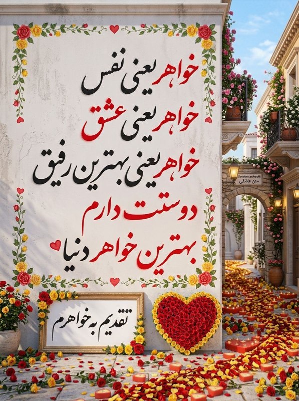 صبح‌ بخیر: 🌹تقدیم به بهترین خواهر دنیا🌹@SOBHbe.