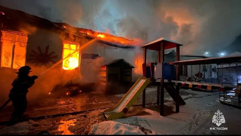 В Ахвахском районе загорелся детский сад фото