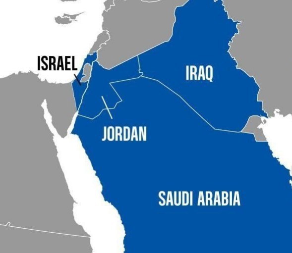اخبار فوری جنگ | اخبار جام جهانی | دیفندر ایران | 𝐃𝐞𝐟𝐞𝐧𝐝𝐞𝐫 𝐢𝐫𝐢: 🔴سنتکام نقشه‌ای منتشر کرد که در آن اسرائیل با گستره جغرافیایی شامل کرانه باختری نشان داده شده بود، اما اندکی بعد این نقش
