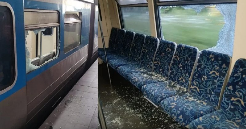 eNanyang.שלי תלמיד חטיבת ביניים בן 14 יידה אבן לעבר רכבת חשמלית, שבר את החלון ונעצר על ידי המשטרה
