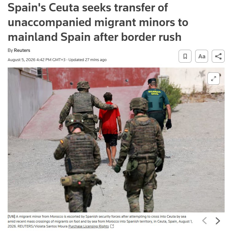 Ceuta הספרדית מבקשת להעביר מאות קטינים מהגרים ללא ליווי ליבשת ספרד לאחר שמעברי הגבול ההמוניים בשבוע שעבר הכ…