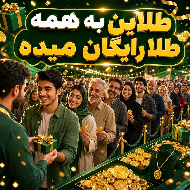 اتاق خبر: ✨✨✨✨ ۱۰ سوت طلای رایگان ✨✨✨✨طلاین داره فقط تا آخر امروز به همه ۱۰ سوت طلا رایگان میده 🎁✨ اگه هنوز نگرفتی، همین الان اقدا