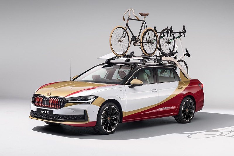 Skoda превратила новый Superb в пикап для велогонок 4