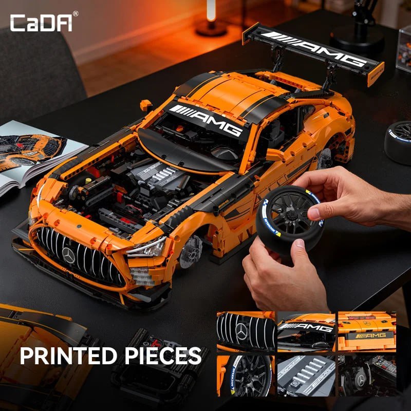 Китайцы показали «убийцу LEGO Technic» — бренд CaDa представил Mercedes-AMG GT3 в масштабе 1:8 с офи 2