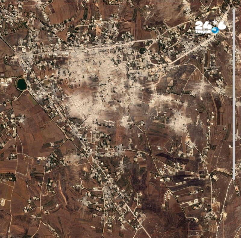 🇮🇱 פורסם תצלום לוויין עדכני של הכפר כפר-תבנית באזור נבטיה, השוכן למרגלות רכס עלי א-תאהר.