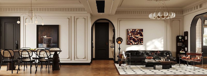 Погрузитесь в изысканный мир французского дизайна, взглянув на шикарную квартиру, в которой неоклассическое величие сочетается с современной утонче... - изображение 5 - сочетается, погрузитесь, изысканный