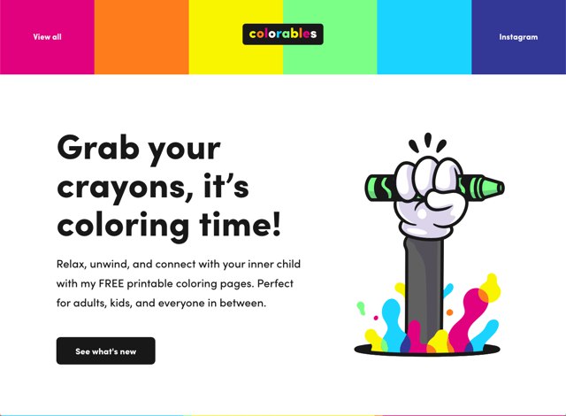 Colorables 免費下載大人的著色本，A4 尺寸列印就能上色舒壓