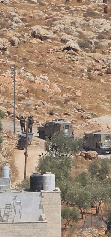 כוחות הכיבוש מסתערים על הכפר אל-מוג'יר, צפונית מזרחית לרמאללה