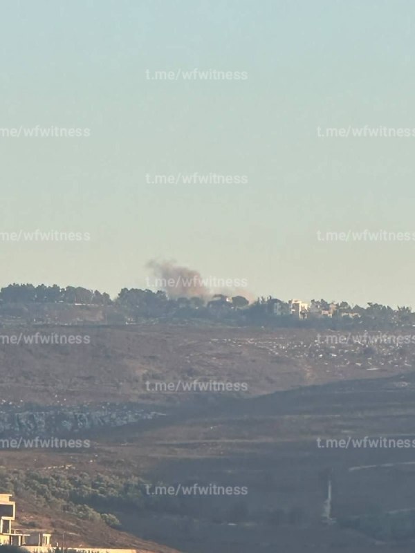 ️🇱🇧🇮🇱 הפצצת ארטילריה ישראלית פקדה את העיירה חדתא בדרום לבנון.