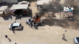 🇮🇱 דיווח ערבי: כטב"מ תקף רכב בצומת אלעבאס בשכונת רימאל במערב העיר עזה. חדשות ישראל. שטח אש בטלגרם.