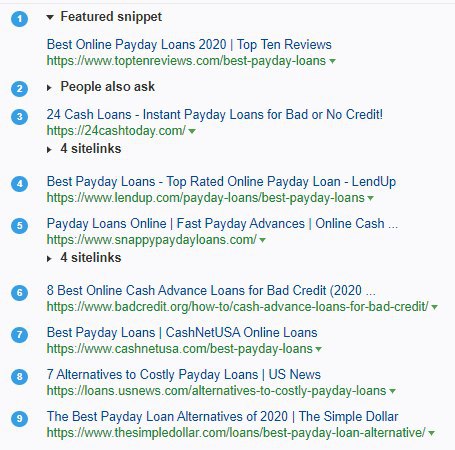 Первая амазон-солянка которая смогла стать в топ по payday loans.